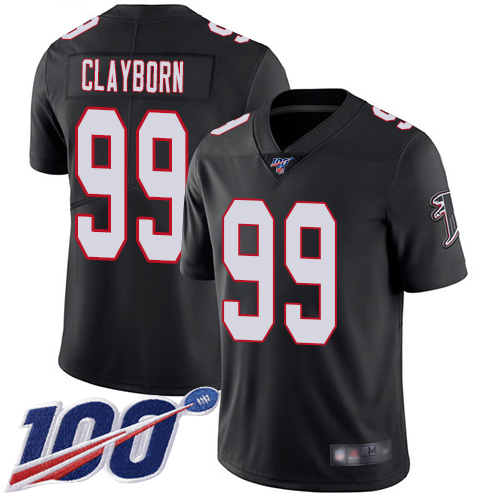 Atlanta Falcons Limited Black Men Adrian Clayborn Alternate Jersey NFL Football #99 100th Season Vapor Untouchable->women nfl jersey->Women Jersey